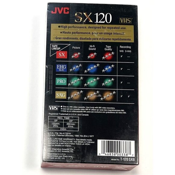 Lot 16 T-120 Blank 6hr EP VHS Videocassette SONY POLAROID RADIOSHACK JVC NIP NEW - Picture 7 of 15